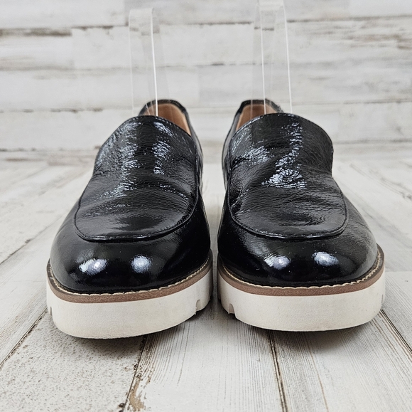 VIONIC Womens Kensley Patent Leather Black Slip-On Loafers Shoes - Picture 4 of 7